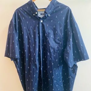Mens big and Tall 3XLT Izod anchor shirt